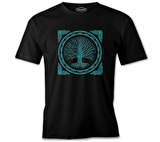 Druidic Yggdrasil - Hayat Ağacı Siyah Erkek Tshirt