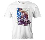 Levi Ackerman - AOT Beyaz Erkek Tshirt