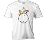 Küçük Prens - Gül ve Tilki Beyaz Erkek Tshirt