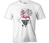 Certain Angles - Flamingo Beyaz Erkek Tshirt