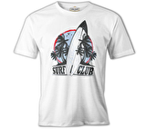 Surf Club - Board Beyaz Erkek Tshirt