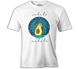 Yoga - Avocado Inhale Beyaz Erkek Tshirt