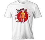 Squid Game - Robot Bebek Beyaz Erkek Tshirt