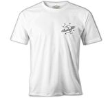 Saturn III Logo Beyaz Erkek Tshirt