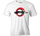 Japon - Fırça Beyaz Erkek Tshirt