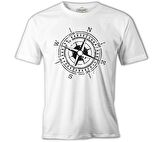 Pusula - Compass North Beyaz Erkek Tshirt