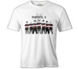 Monsta X - Red X Beyaz Erkek Tshirt