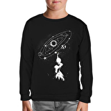 Galaksi Siyah Çocuk Sweatshirt