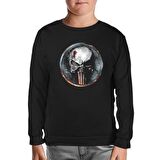 Punisher - Logo Shot Siyah Çocuk Sweatshirt