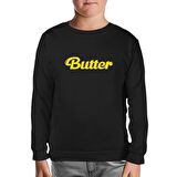 BTS - Butter Siyah Çocuk Sweatshirt