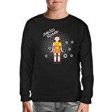 Squid Game - Robot Bebek Mermi Siyah Çocuk Sweatshirt