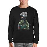 Naruto - Kakashi Siyah Çocuk Sweatshirt