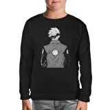 Naruto - Kakashi Back Siyah Çocuk Sweatshirt