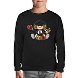 AC DC - AC DC Cubes Siyah Çocuk Sweatshirt