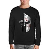 Spartan Warrior Helmet Siyah Çocuk Sweatshirt