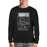 Horoscope Scorpio Intuitive Person Siyah Çocuk Sweatshirt