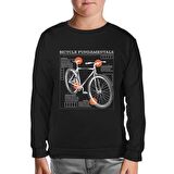Bicycle Fundamentals Siyah Çocuk Sweatshirt
