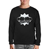 Keep Fighting Boxing Siyah Çocuk Sweatshirt