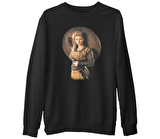 Vikings - Lagertha Siyah Erkek Kalın Sweatshirt