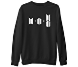 BTS -  Bts + Army  Siyah Erkek Kalın Sweatshirt