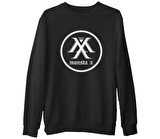 Monsta X - Logo Siyah Erkek Kalın Sweatshirt