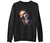 Metallica - James Microphone  Siyah Erkek Kalın Sweatshirt