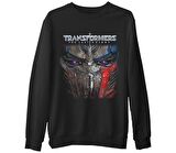 Transformers 5 - The Last Knight Siyah Erkek Kalın Sweatshirt