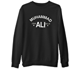Muhammad Ali - 1942 Siyah Erkek Kalın Sweatshirt