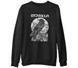 Stone Sour - Crow Siyah Erkek Kalın Sweatshirt