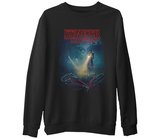 Stranger Things - Bicycle Siyah Erkek Kalın Sweatshirt