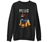 PUBG - Red Storm Siyah Erkek Kalın Sweatshirt