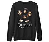 Queen - Bohemian Rhapsody Siyah Erkek Kalın Sweatshirt