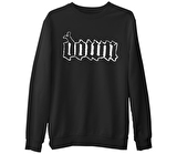 Down - Nola Siyah Erkek Kalın Sweatshirt