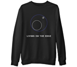 PUBG - Living on the Edge Siyah Erkek Kalın Sweatshirt