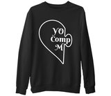 You Complete - Comp Siyah Erkek Kalın Sweatshirt