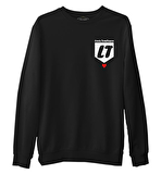 Louis Tomlinson - LT Siyah Erkek Kalın Sweatshirt