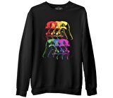 Star Wars - Darth Vader Colors Siyah Erkek Kalın Sweatshirt