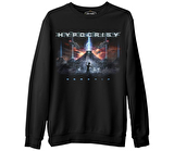 Hypocrisy - Worship Siyah Erkek Kalın Sweatshirt