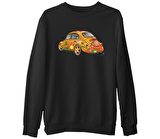 Bugs in Color  Siyah Erkek Kalın Sweatshirt