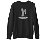 Doctor Who - Weeping Angels  Siyah Erkek Kalın Sweatshirt