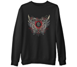 Three Days Grace  Siyah Erkek Kalın Sweatshirt