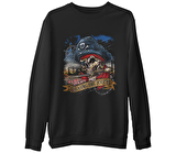 Kurukafa - Korsan  Siyah Erkek Kalın Sweatshirt