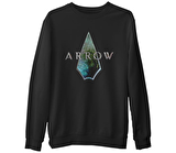 Arrow II  Siyah Erkek Kalın Sweatshirt
