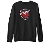 S4 League  Siyah Erkek Kalın Sweatshirt