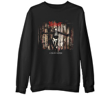 Slipknot - 5: The Gray Chapter  Siyah Erkek Kalın Sweatshirt