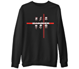 Rammstein  Siyah Erkek Kalın Sweatshirt
