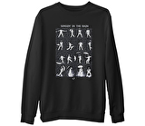 Singin In The Rain  Siyah Erkek Kalın Sweatshirt