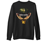 Imagine Dragons - Smoke Mirrors  Siyah Erkek Kalın Sweatshirt