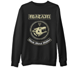 Watain  Siyah Erkek Kalın Sweatshirt