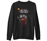 Star Wars - The Force Awakens 8  Siyah Erkek Kalın Sweatshirt